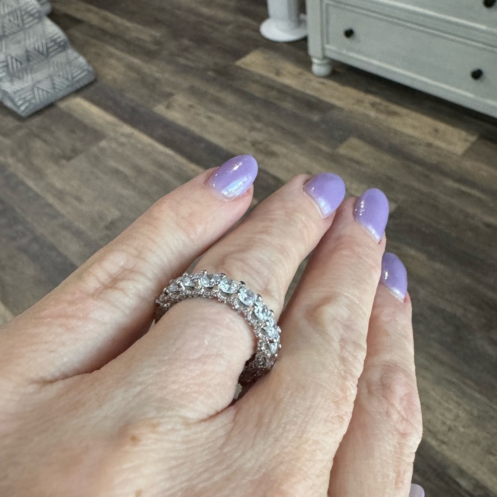 Diamonique Eternity band - size 8